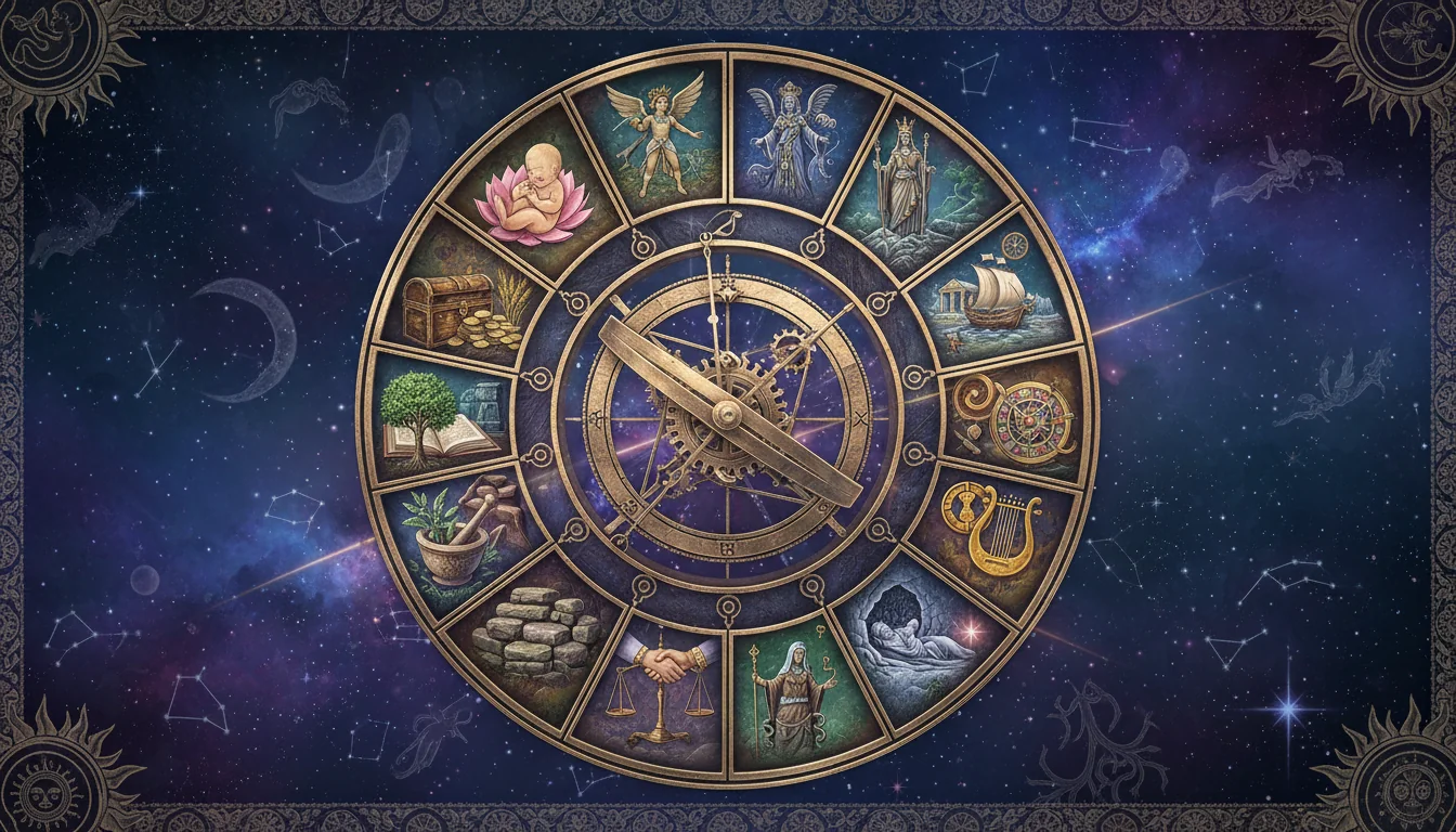 Домовете в наталната карта: Области на живота