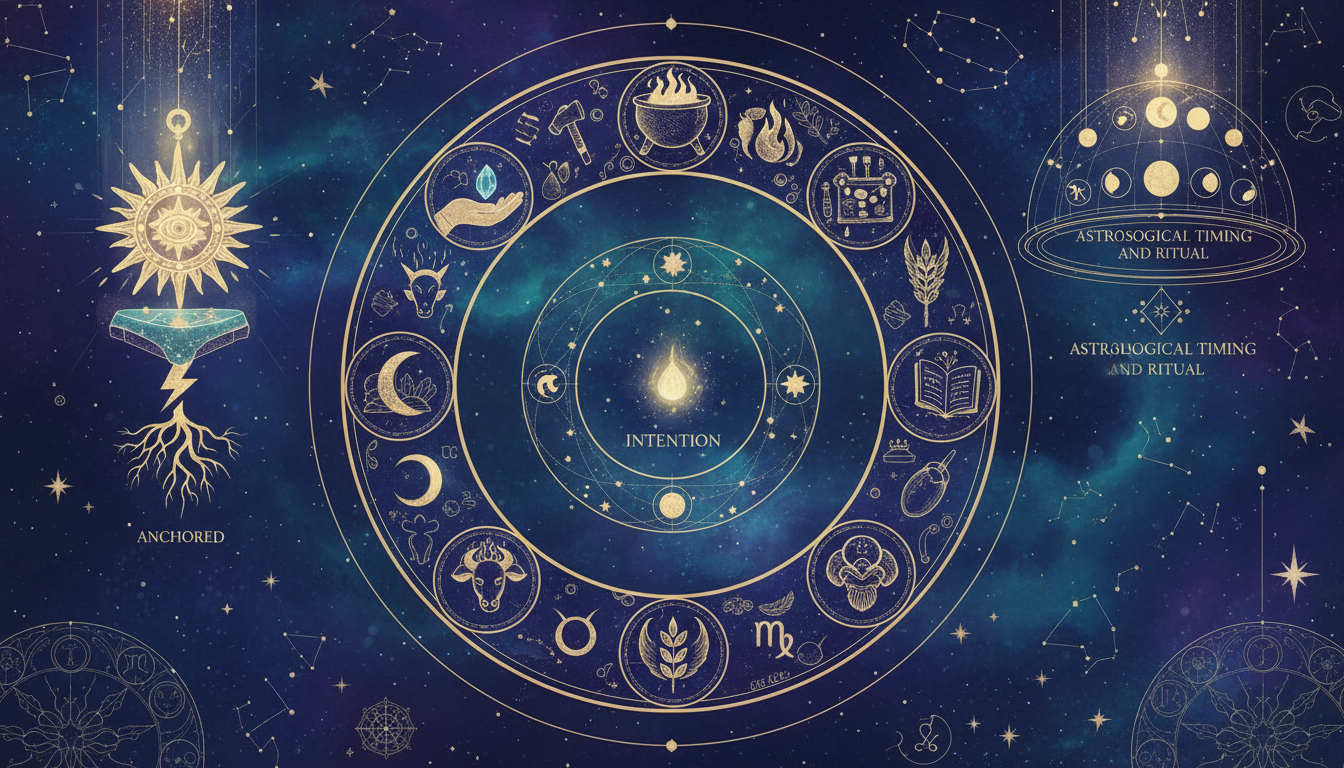 карта на процеса на създаване на амулет - от намерението до зареждането