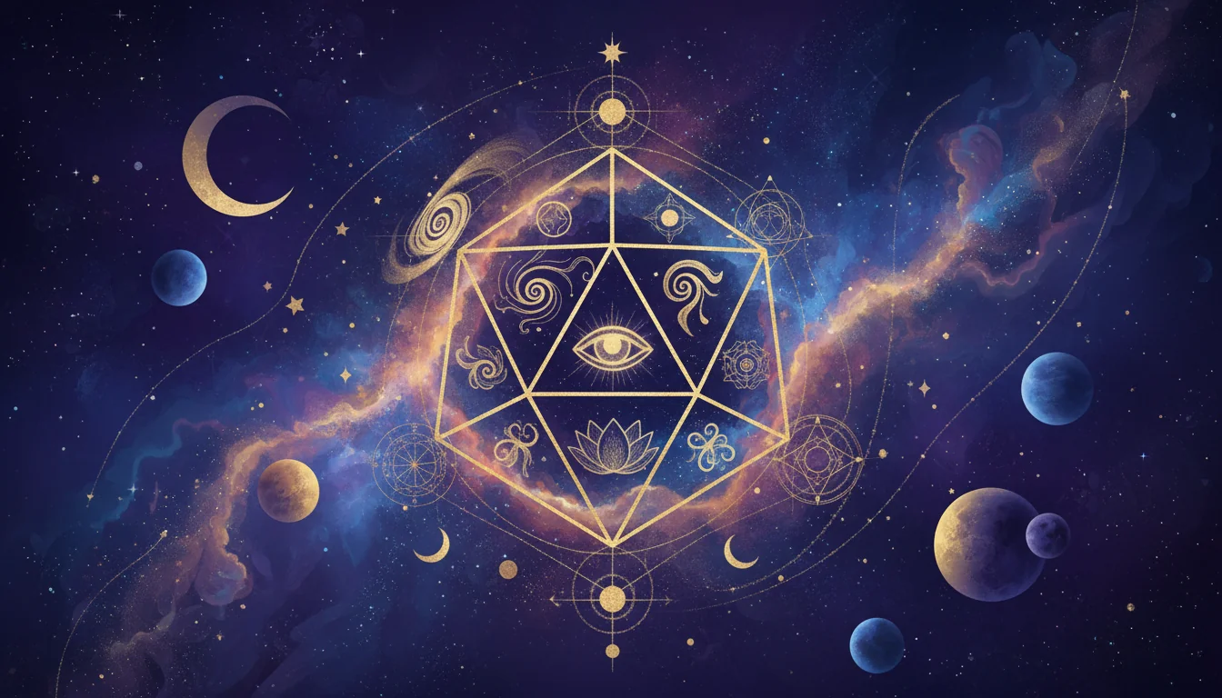 Илюстрация за 12-ти дом в астрологията: Тайните на подсъзнанието и духовното пробуждане