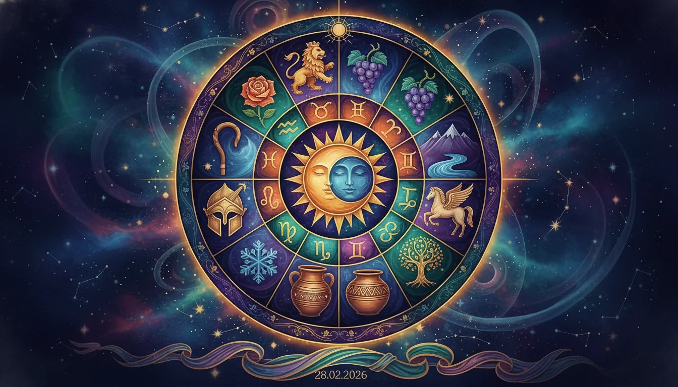 Хороскоп 28.02.2026 | 6 Планети в Линия и Твоята Съдба | Vrachka - илюстрация