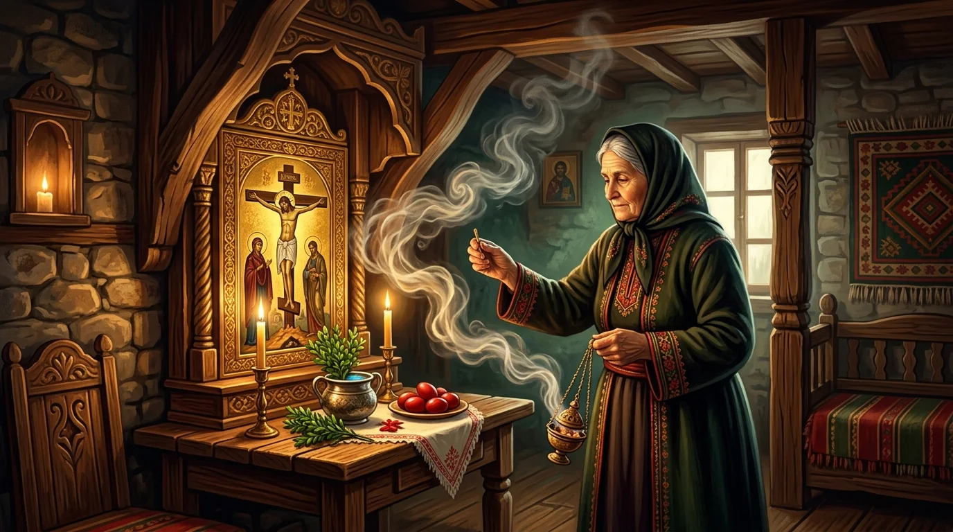 Пречистване на дома Разпети петък | Ритуали за 2026 | Vrachka - илюстрация