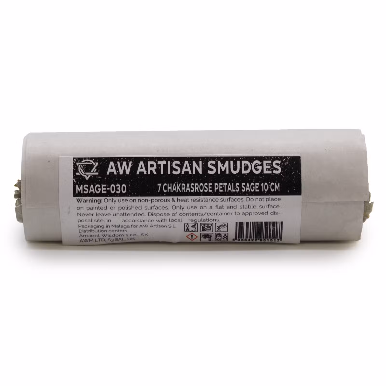 7 Чакри Sage с Розови Листенца - 10 см - 2