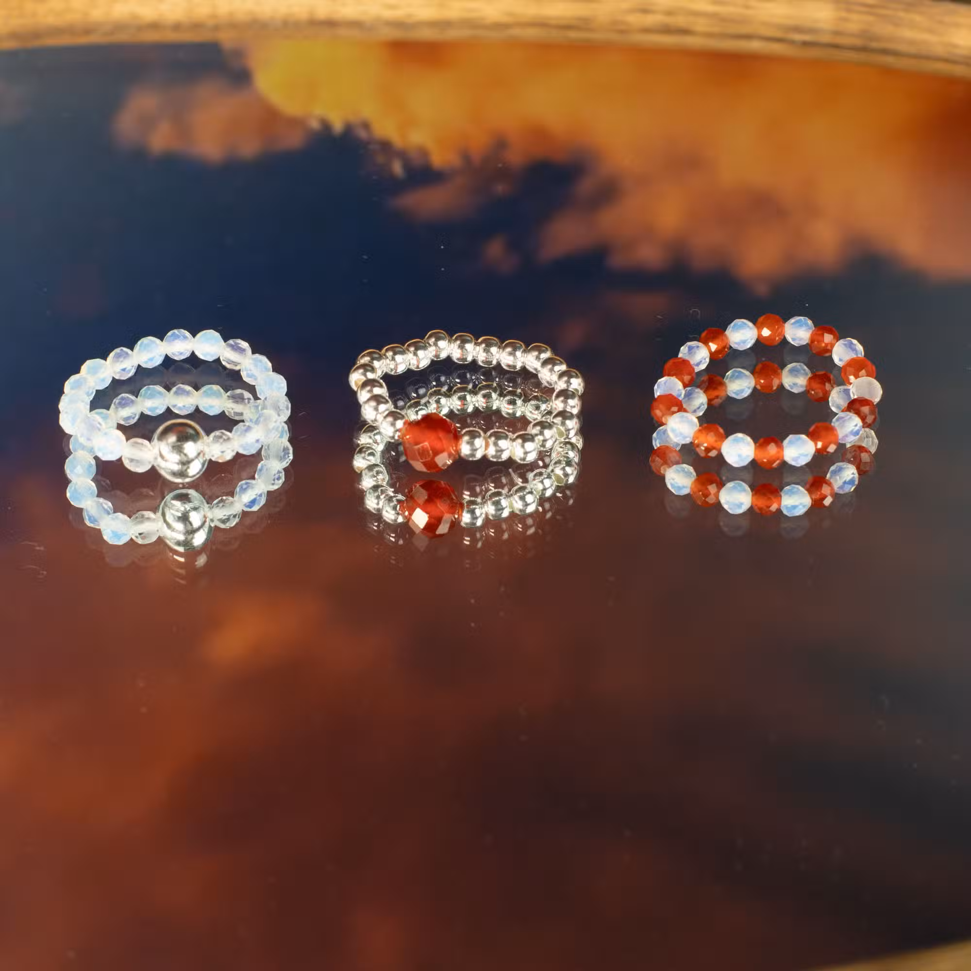 Комплект пръстени Духът на нимфата Кървава луна - 6