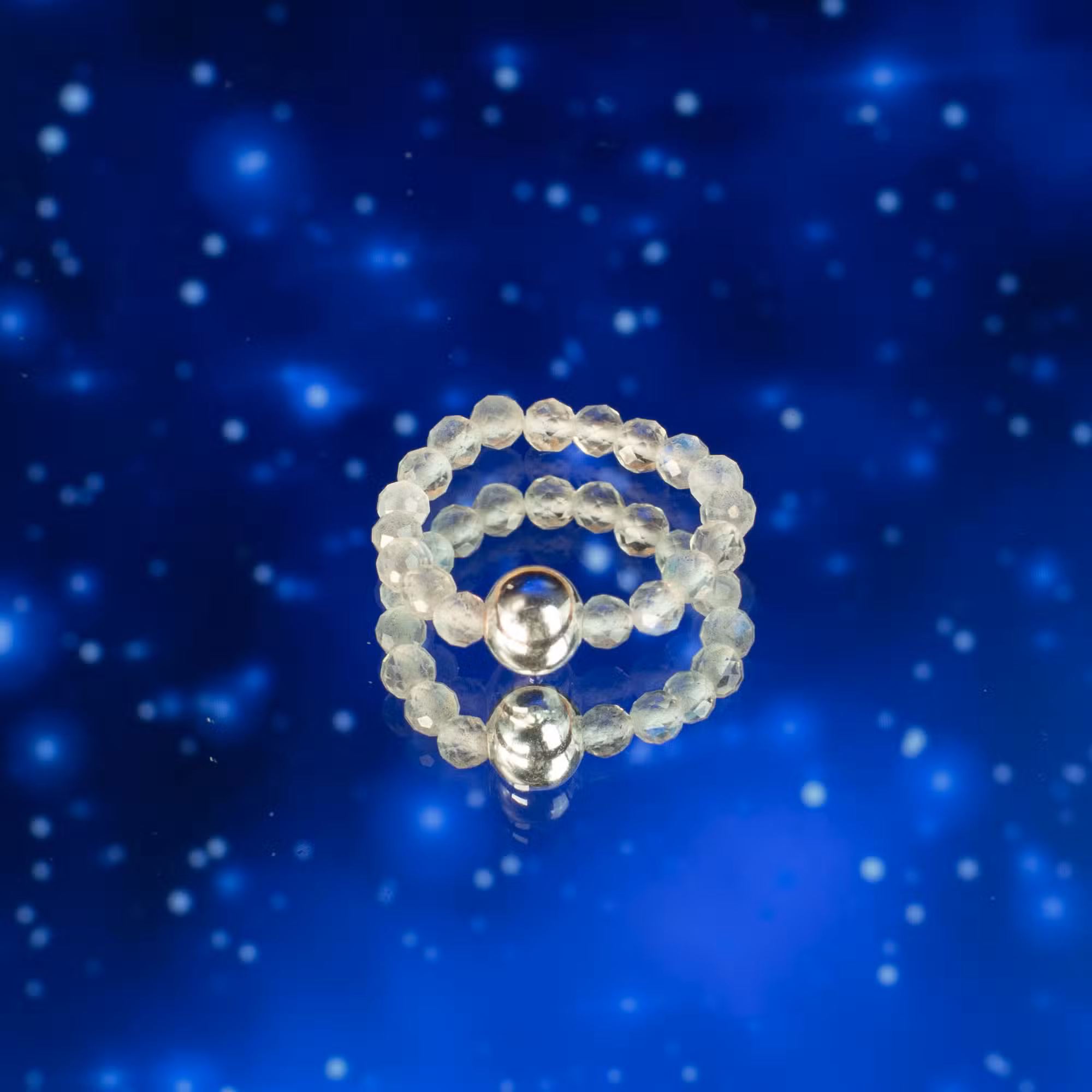 Комплект пръстени Духът на нимфата - Северно сияние - 8