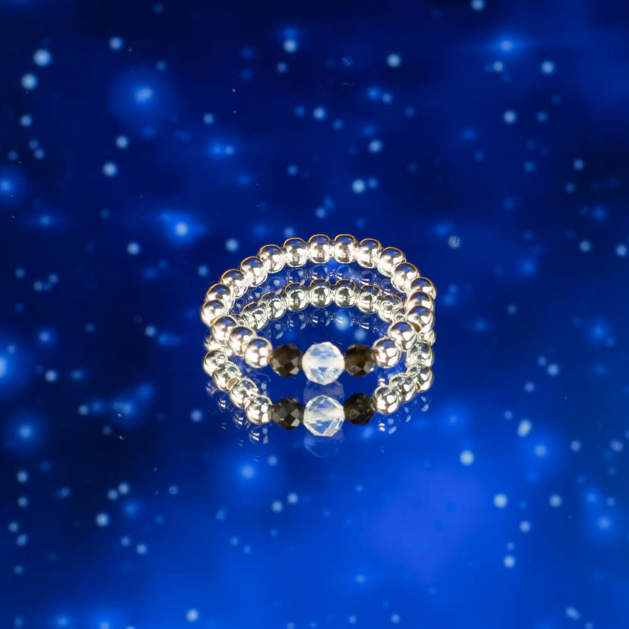 Комплект пръстени Духът на нимфата - Северно сияние - 9