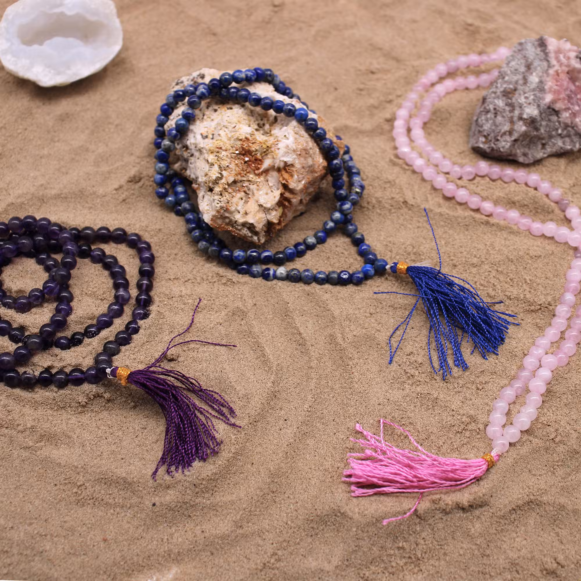 Мала от Лапис Лазули със 108 топчета - 5